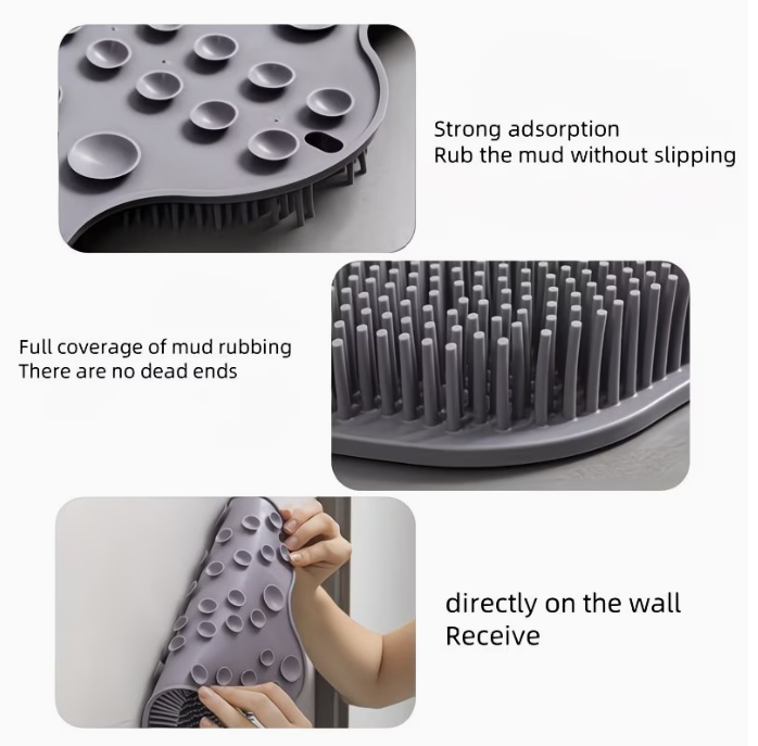 Multi-functional suction cup scrubber and massager