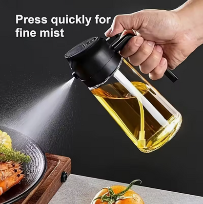 ✨ 2-in-1 Oil Dispenser & Sprayer – Precision Cooking Made Easy
